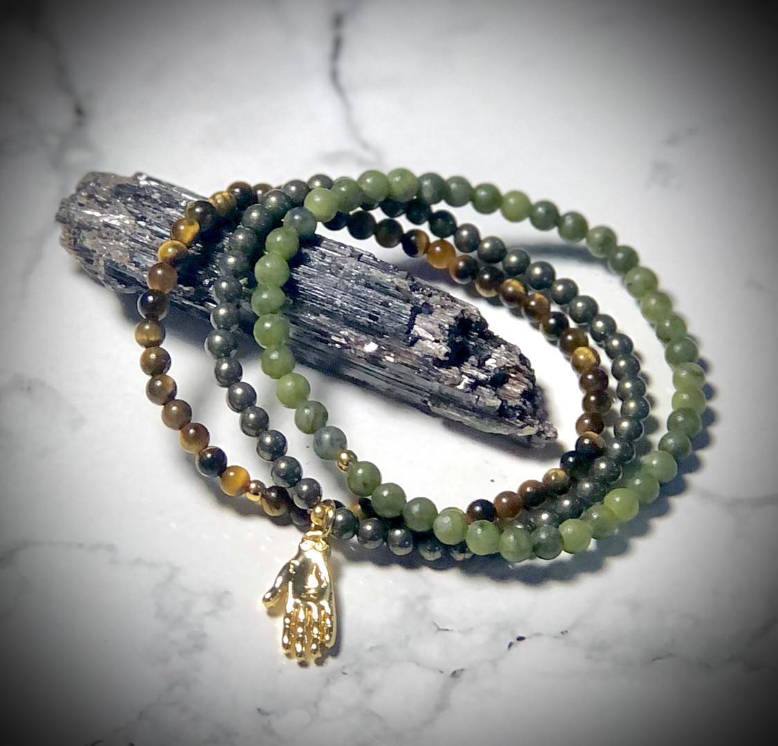 Custom Sacred Circle Gemstone Bracelets