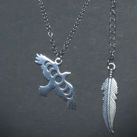 Raven Moon Phase Necklace