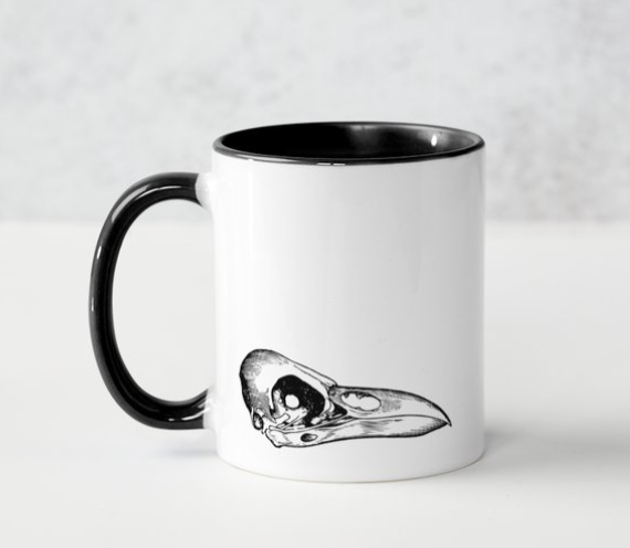 Raven Skull mug