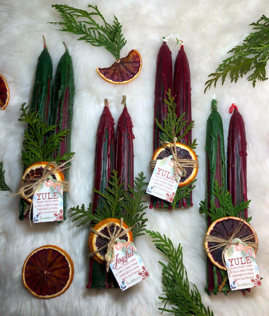 YULE Taper Candle Set