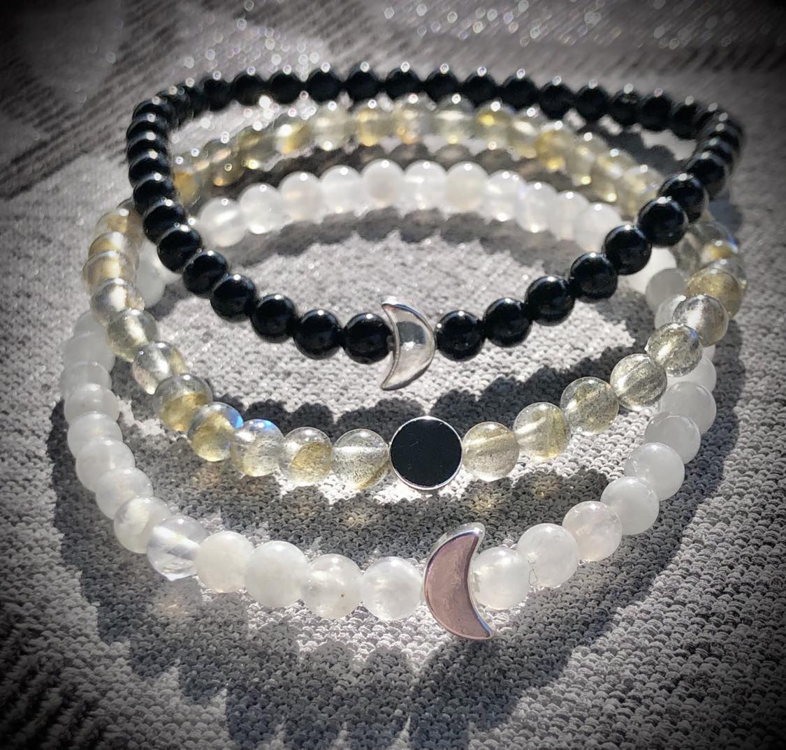 Custom Sacred Circle Gemstone Bracelets