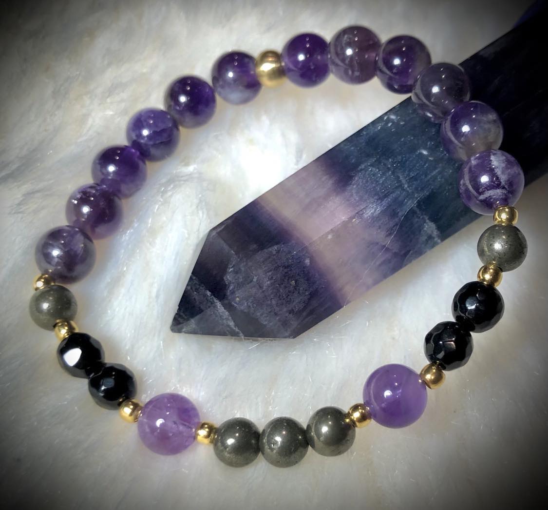 Custom Sacred Circle Gemstone Bracelets