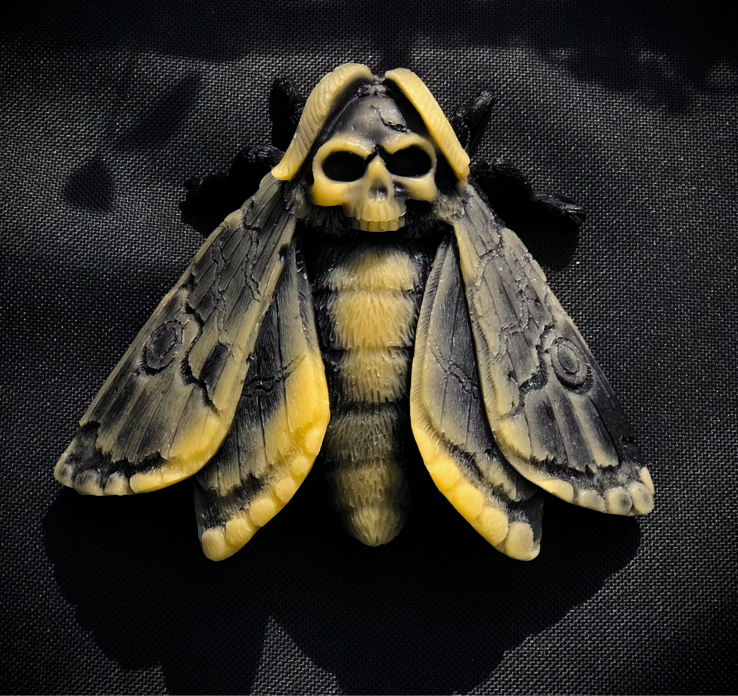 Death's Head HawkMoth Beeswax Candle - Altar Decor