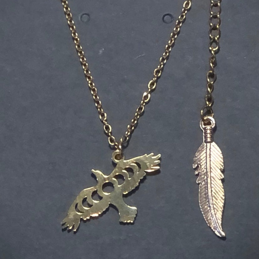 Raven Moon Phase Necklace