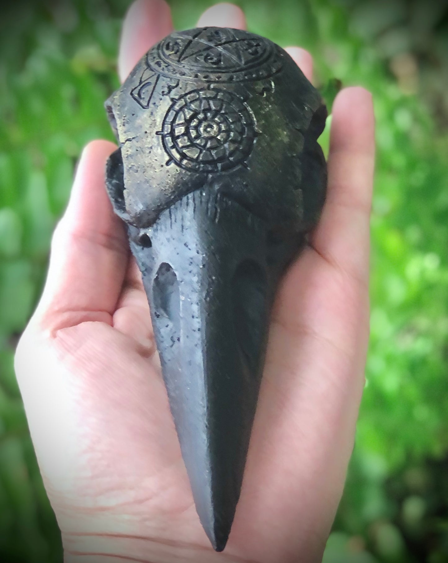 The Raven - Ritual Beeswax Skull Candle