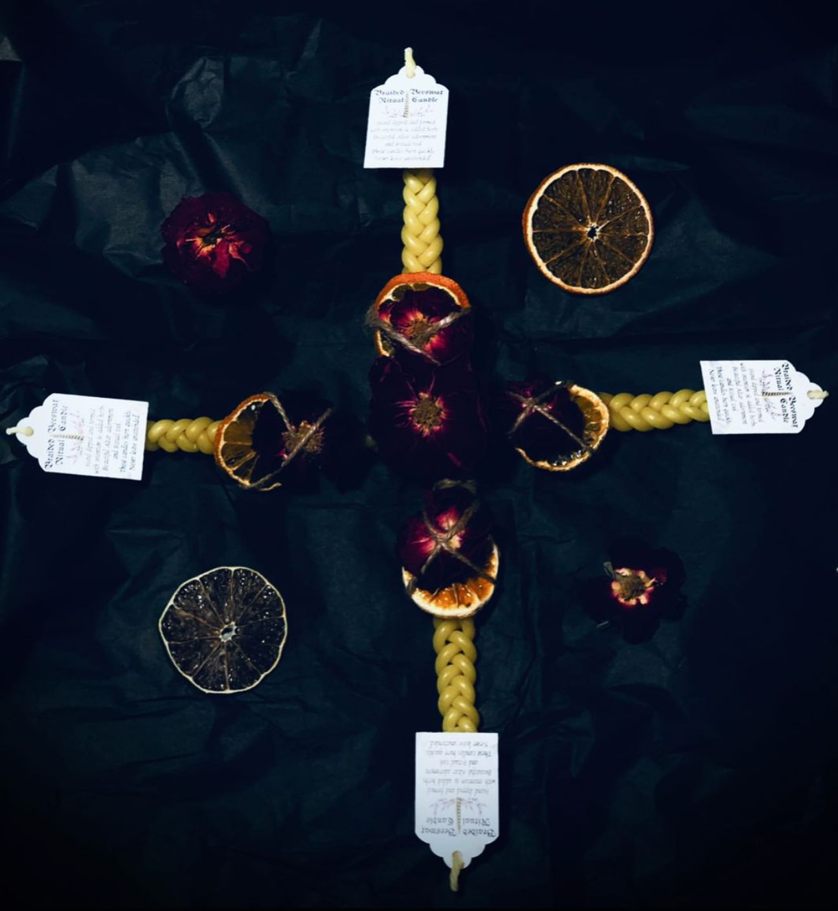 Braided Beeswax Candles