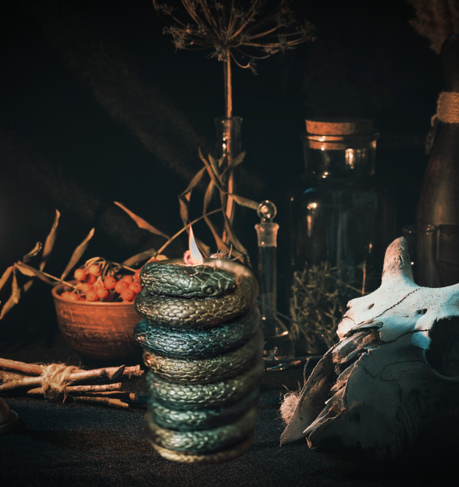 𝒮𝐸𝑅𝒫𝐸𝒩𝒯𝐼𝒩𝐸 - Ritual Pillar Candle