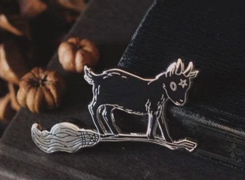 Baby Black Phillip Takes Flight - Enamel Pin