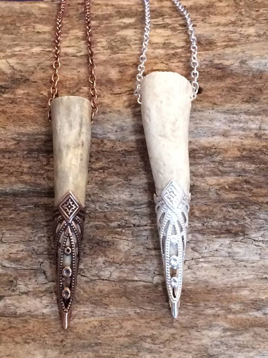 Filigree Antler Pendants